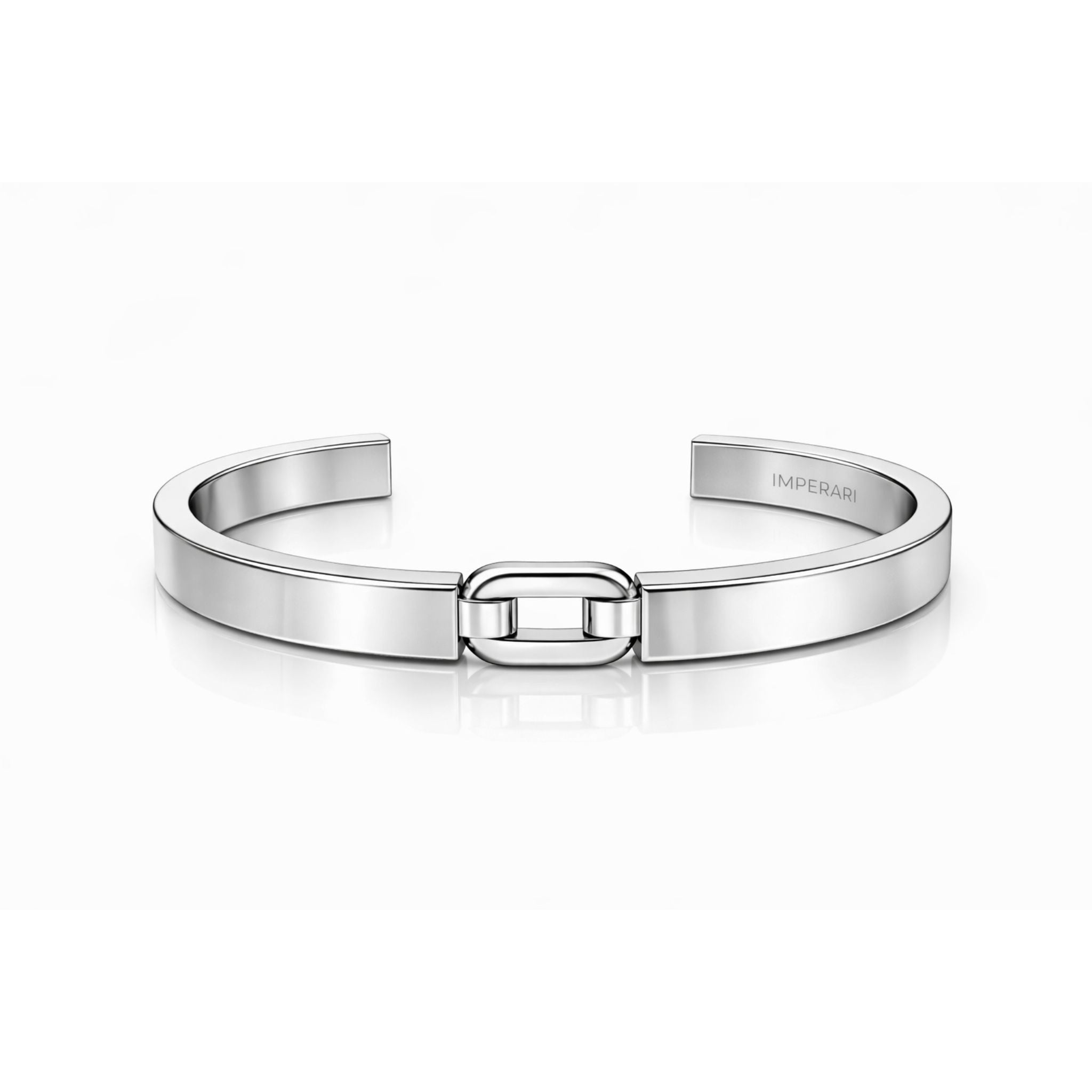 IMPERARI LINK CUFF - WHITE GOLD